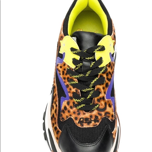 Ash. Chunky leopard sneaker - Picture 3 of 6